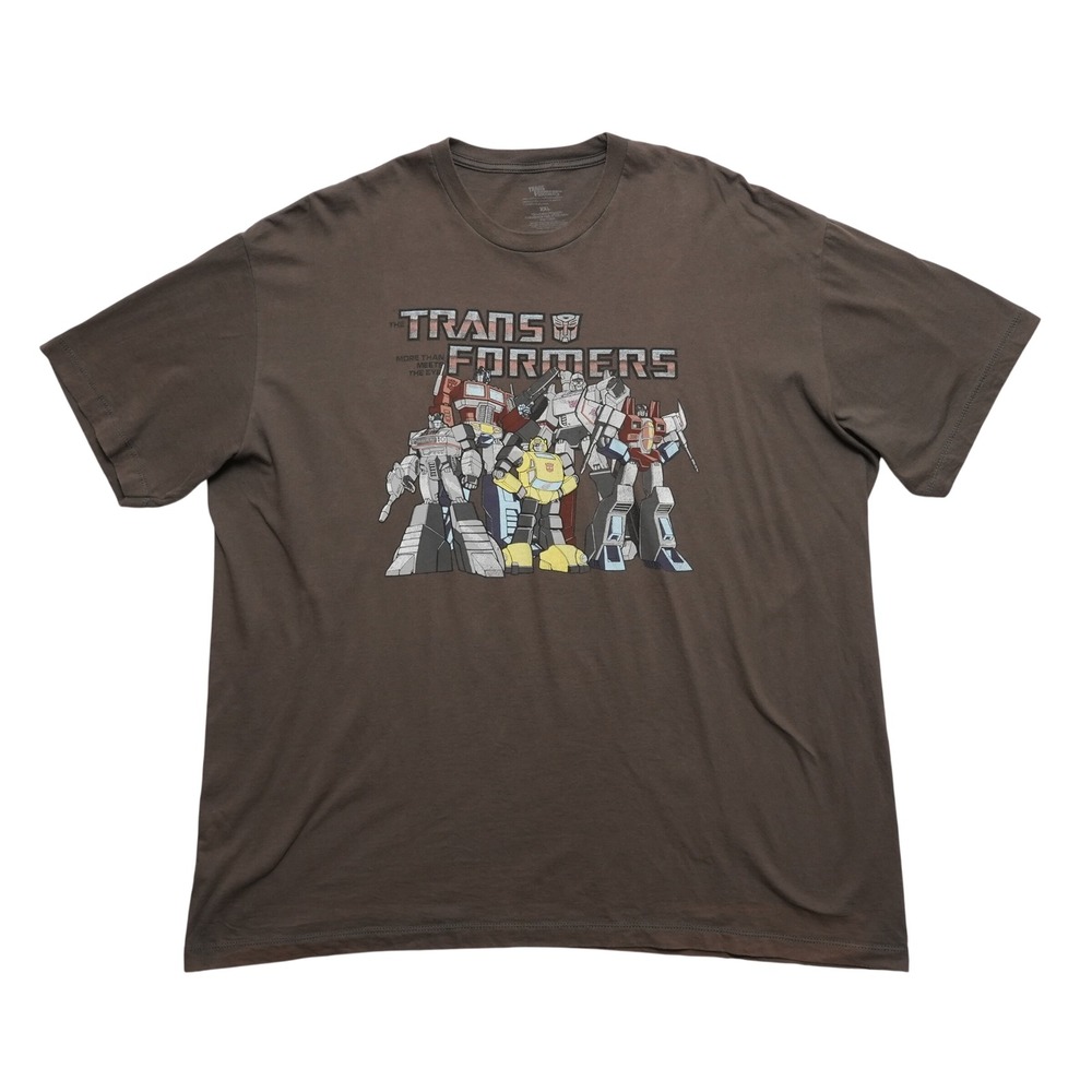 Transformers Graphic T-Shirt Mens XXL‎ Brown Classic Cartoon Characters G1